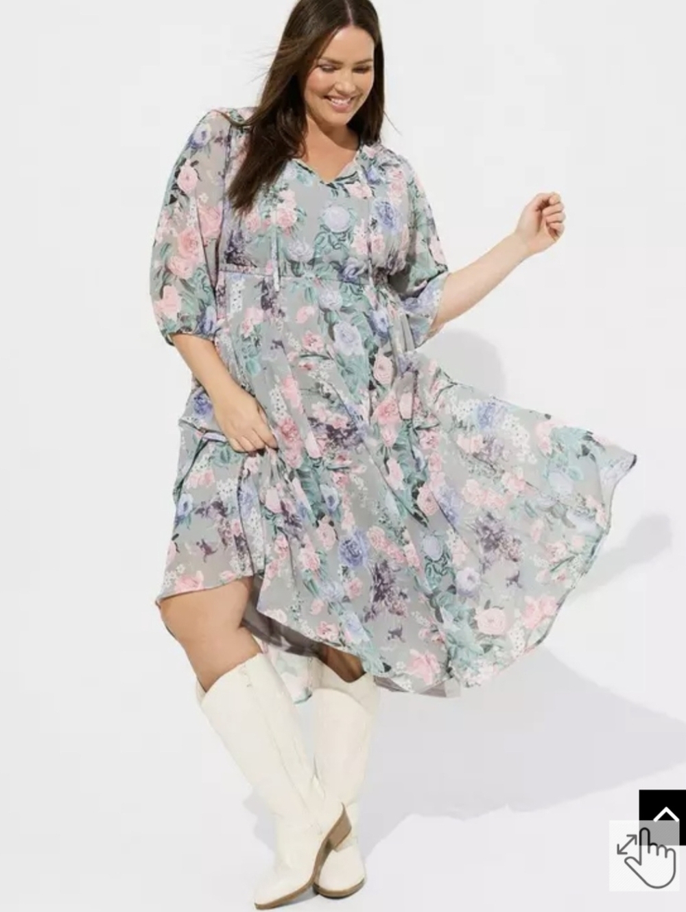 Torrid Sz 0 Light Gray Polyester Dress with Subtle Sheen
